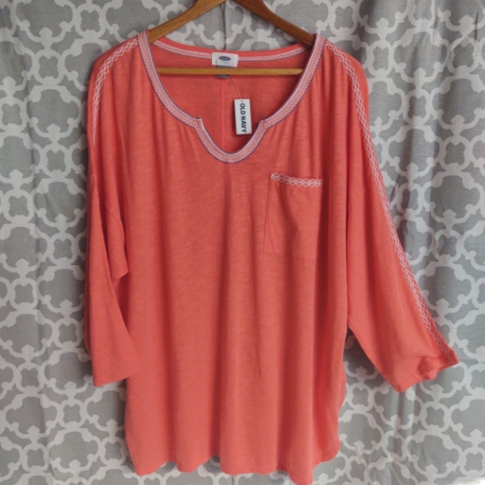 Old Navy loose flowy top 3/4 sleeves XL